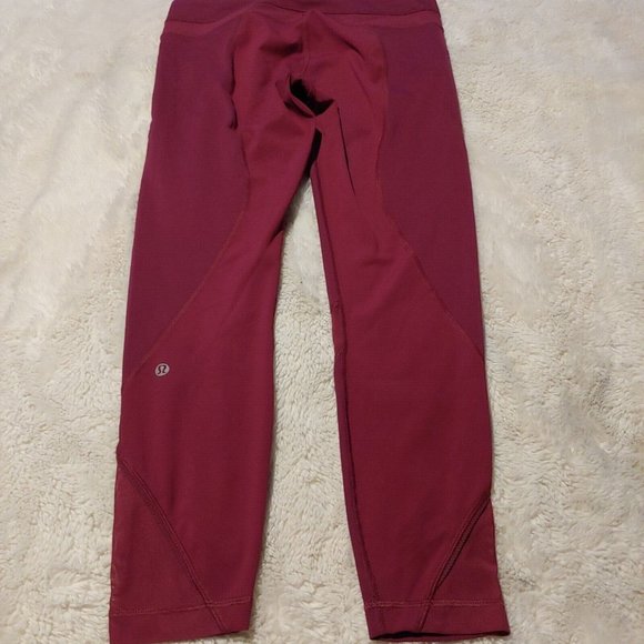 Lululemon Athletica leggings cranberry size 8 - Picture 4 of 10